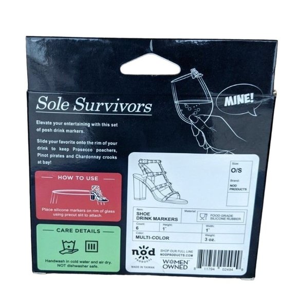 Nod - Sole Survivors Classy Cubes and Drink Markers (Wine/Shoes) - Picture 6 of 6